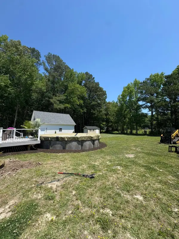 Grading Near Pool Deck